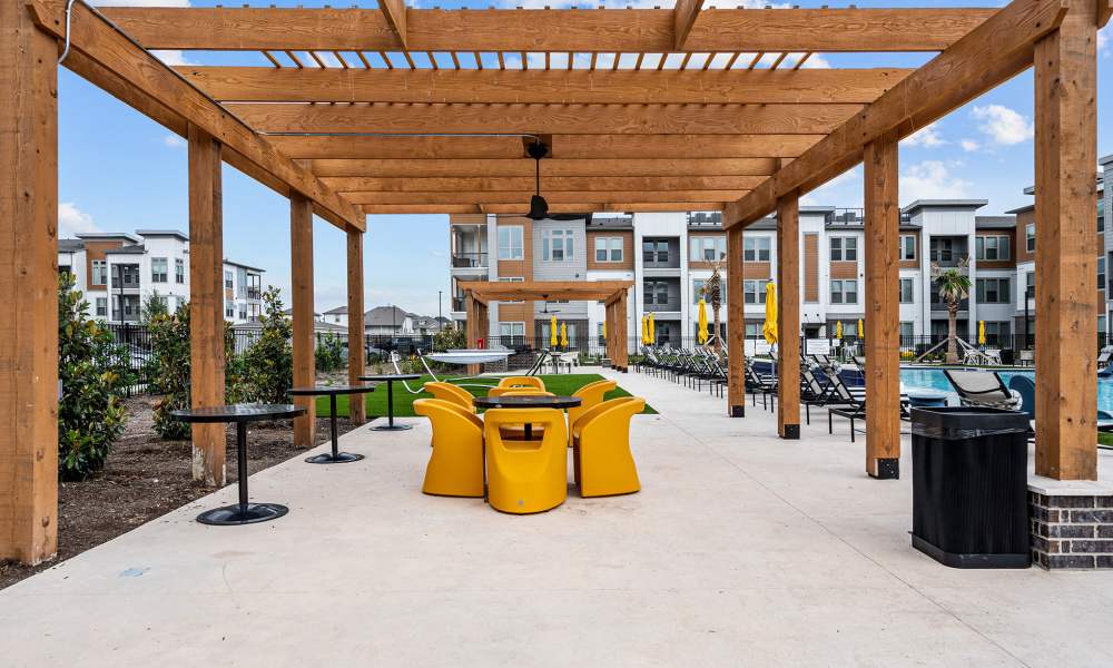 Picnic area at Opal Point at Kyle in Kyle,Texas