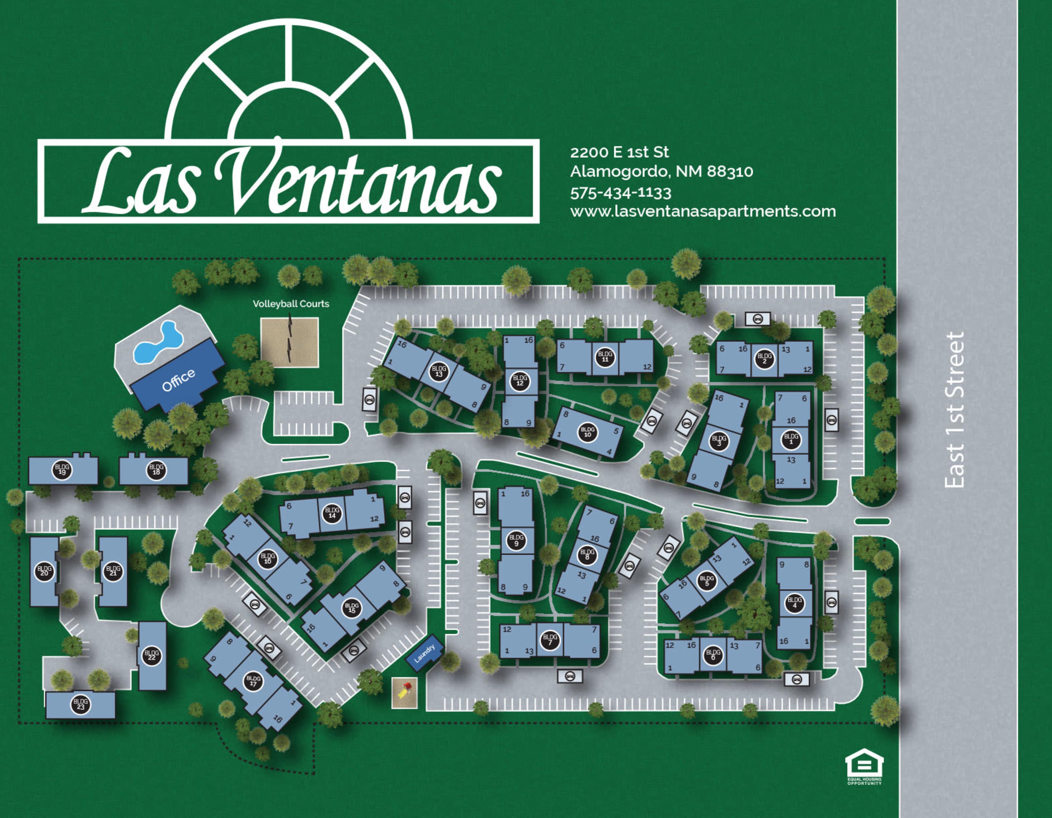 Sitemap at Las Ventanas in Alamogordo, New Mexico