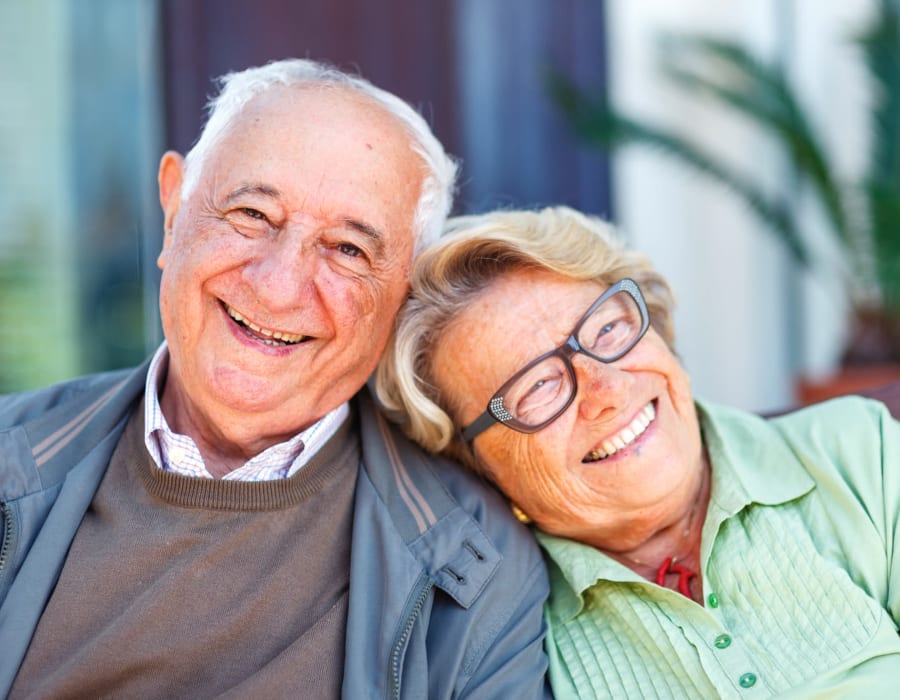 Smiling residents at Innovation Senior Living in Winter Park, Florida