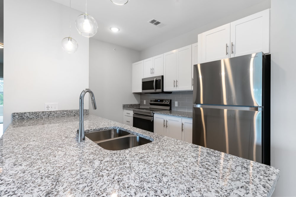 Rendering of a luxurious kitchen at The Banks at Bridgewater in Little River, South Carolina