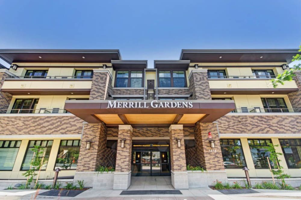 Front building of Merrill Gardens at Lafayette in Lafayette, California. 