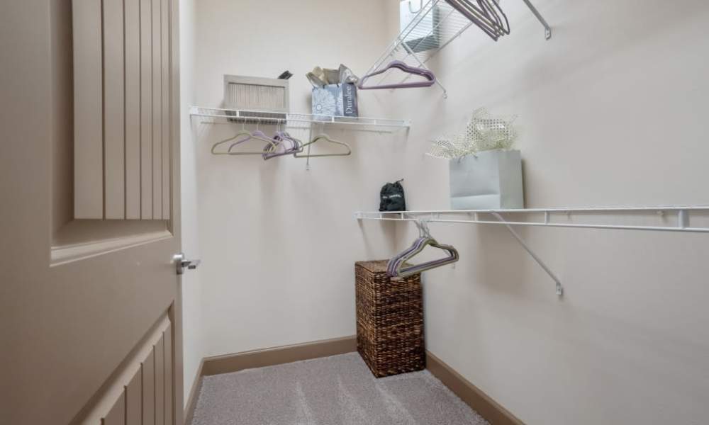 Walk-in closet at Grapevine Station in Grapevine,Texas