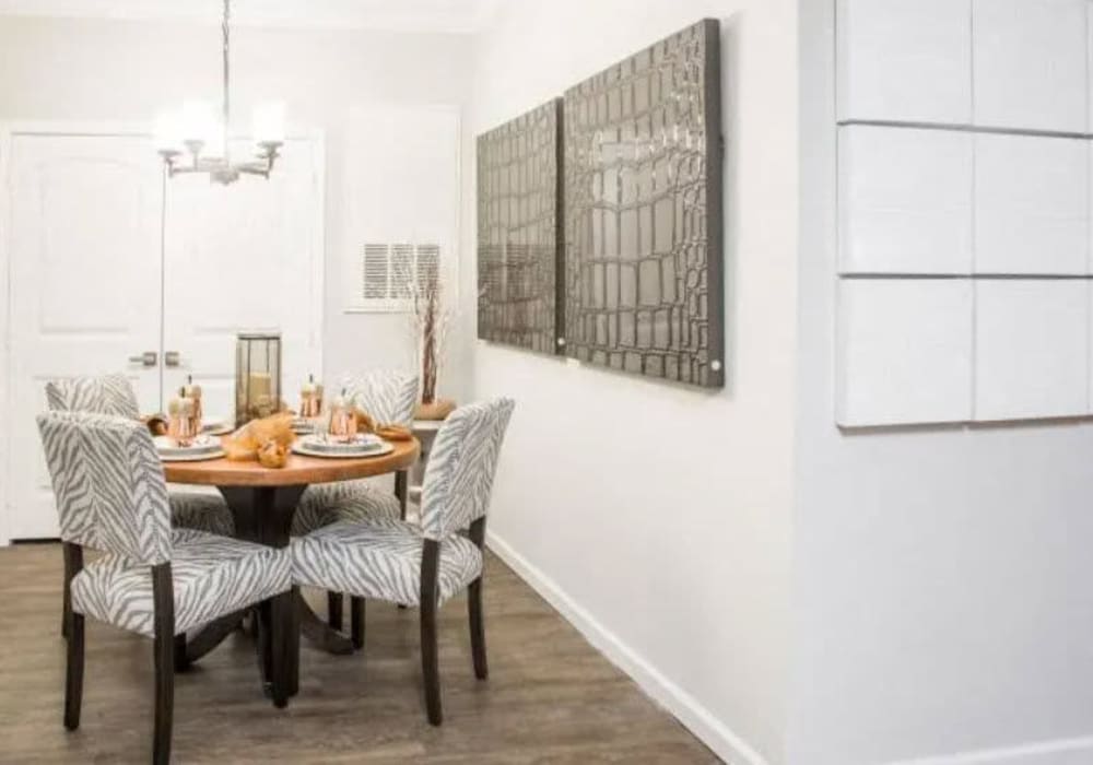 Dinning room table at Arrington Ridge in Round Rock, Texas