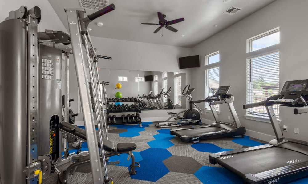 Fitness center with variety of equipment's at Harvest Creek in Marshall,Texas