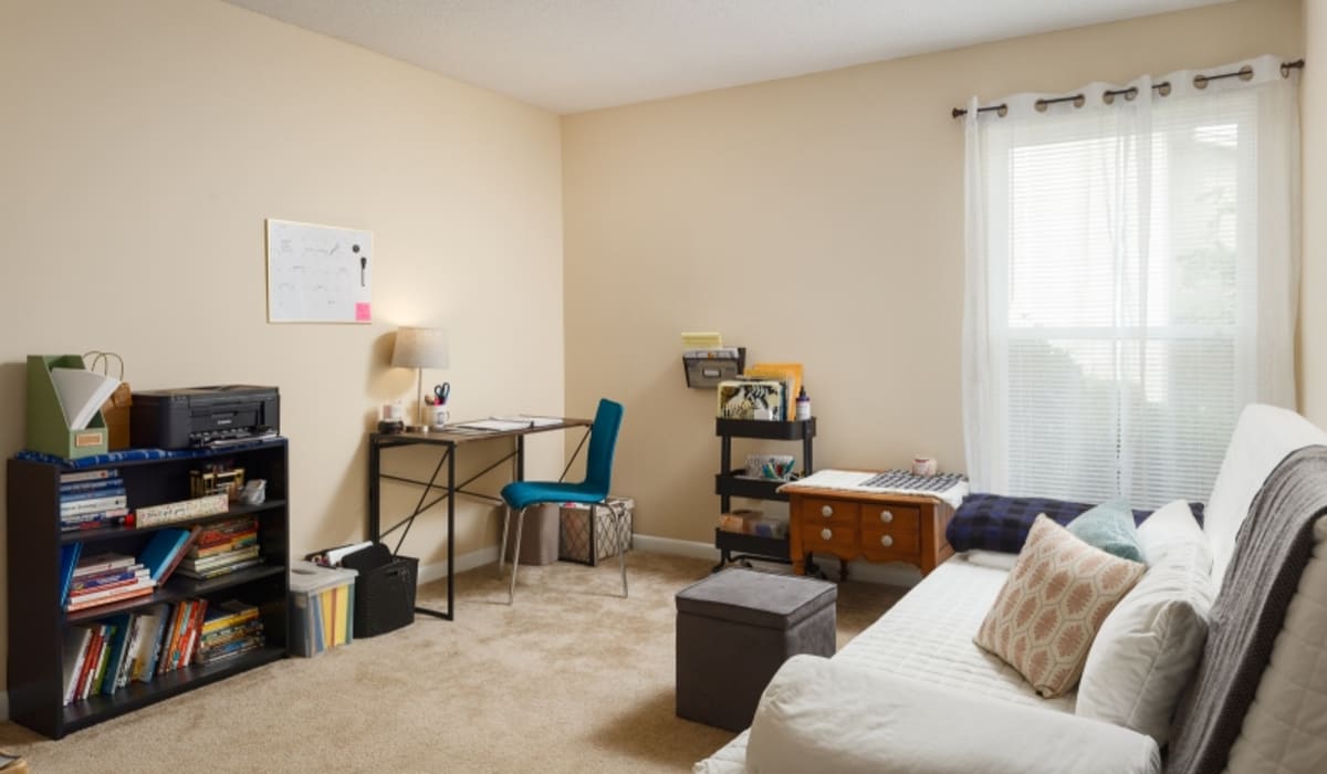 Bright window in an apartment living area at Ivy Green at the Shoals in Florence, Alabama