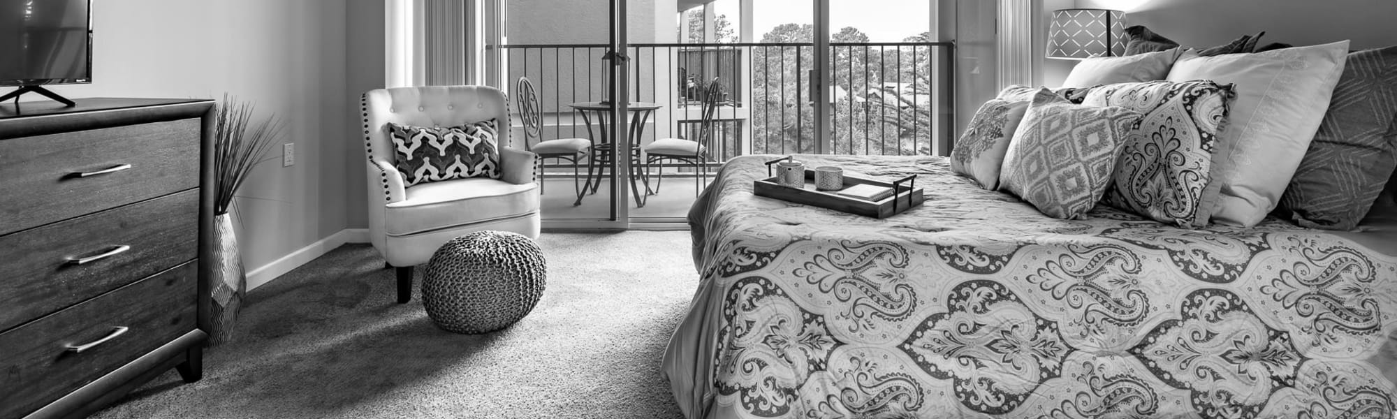 Floor plans at Hollywood Hills Senior Living in Los Angeles, California.