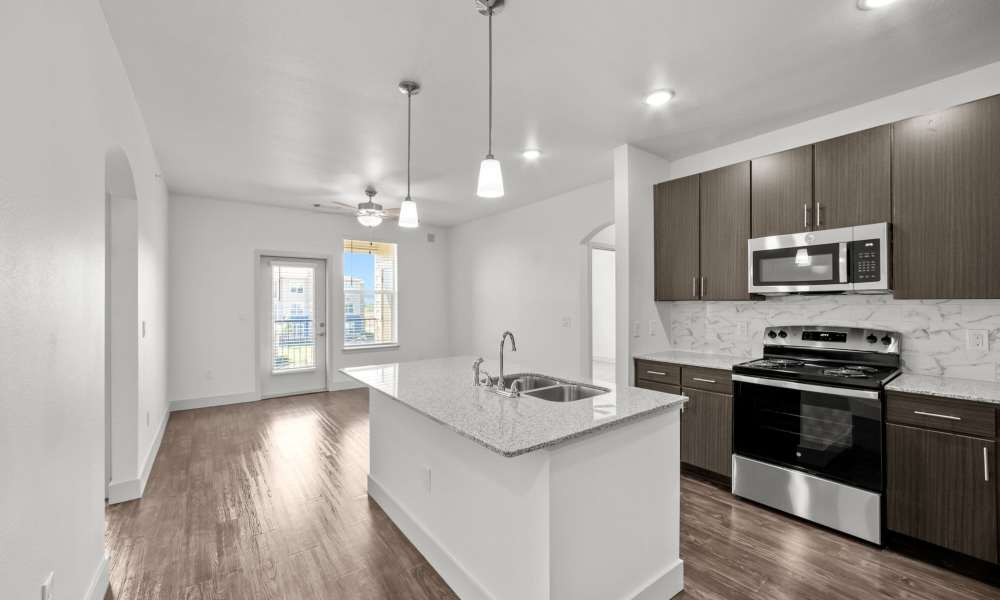 Kitchen with water sink at Brook Hollow in Wichita Falls, Texas
