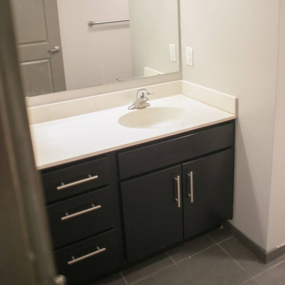 Bathroom at The Lofts At Clifford Brown Walk in Wilmington, Delaware