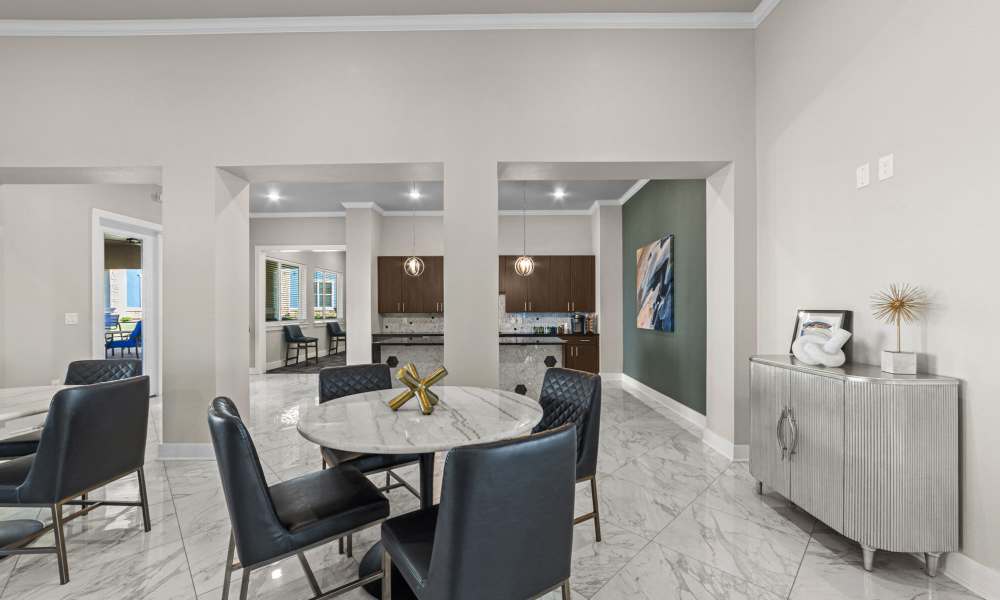 Clubhouse with dining area at Brook Hollow in Wichita Falls, Texas