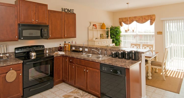 Modern appliances at apartments in Harrisburg