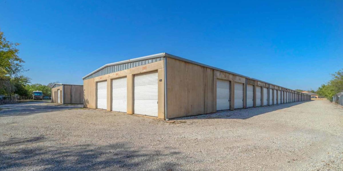 Outdoor storage with easy, drive-up access at StoreLine Self Storage in Wichita Falls, Texas