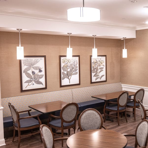 Dining room at The Westbury Senior Living in Columbia, Missouri