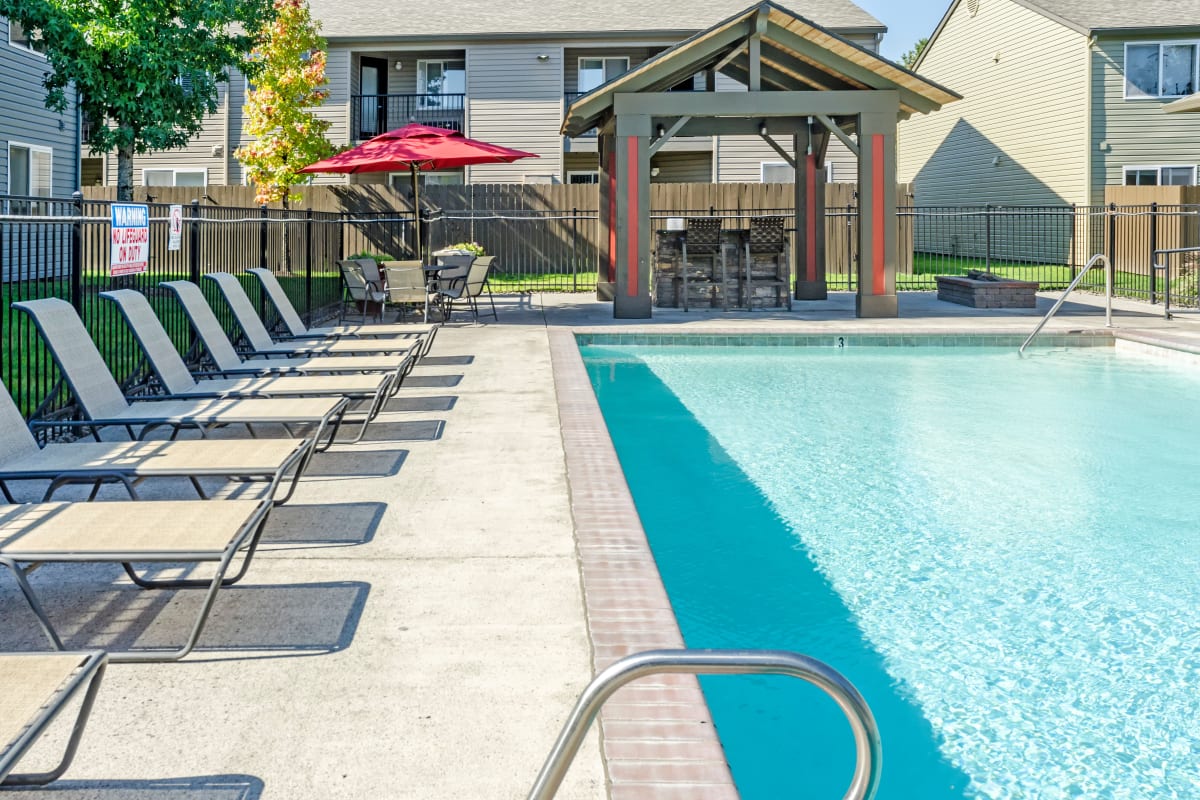 View of the clubhouse at Madison Park Apartments in Vancouver, Washington