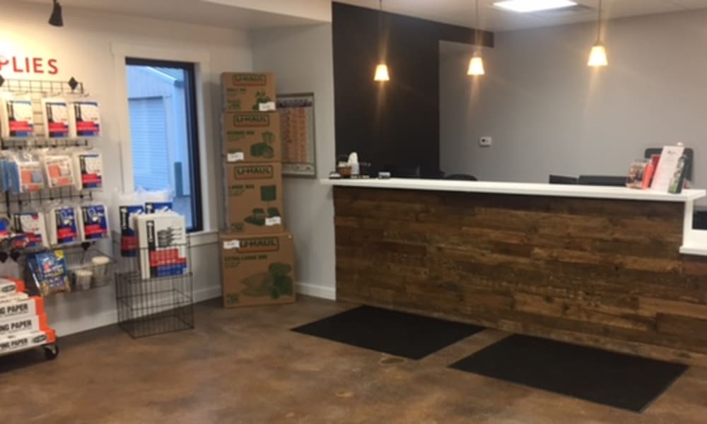 Boxes and moving supplies for purchase at Broad & York Storage in Pataskala, Ohio