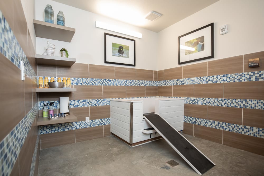 Access to pet spa at The Alcott in Denver, Colorado