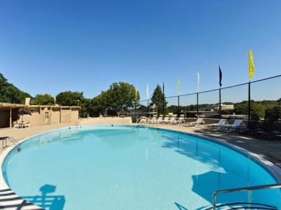 Swimming pool at The Colony at Towson Apartments & Townhomes in Towson, Maryland