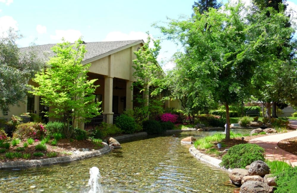 Entrance to Winding Commons Senior Living in Carmichael, California