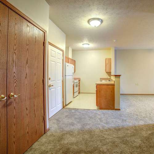 Fully equipped kitchen at Brentwood Greene in Kokomo, Indiana