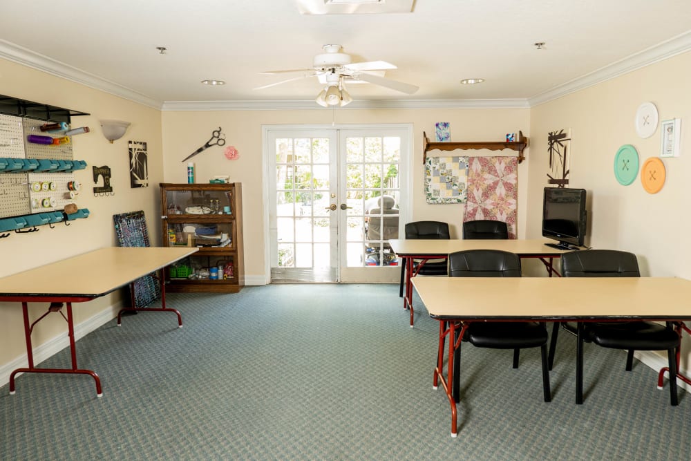 activity and craft room at The Club at Haines City in Haines City, Florida