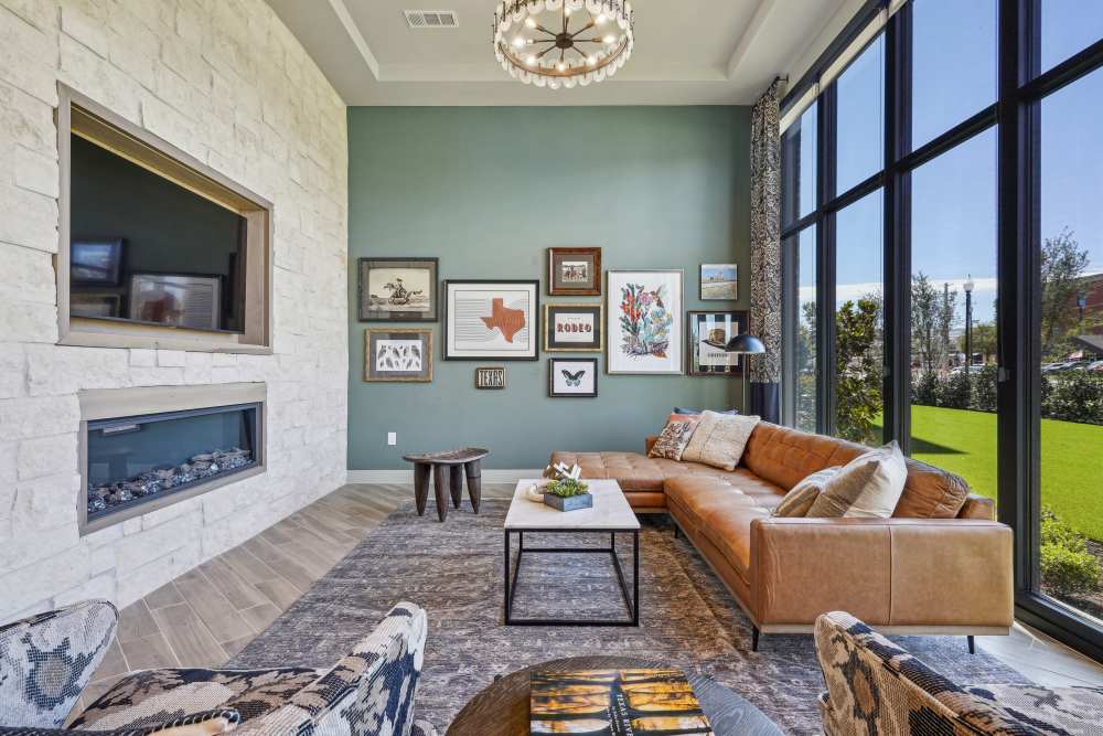 Stylish and Spacious Lounge Area at Heritage McKinney Square in McKinney, Texas