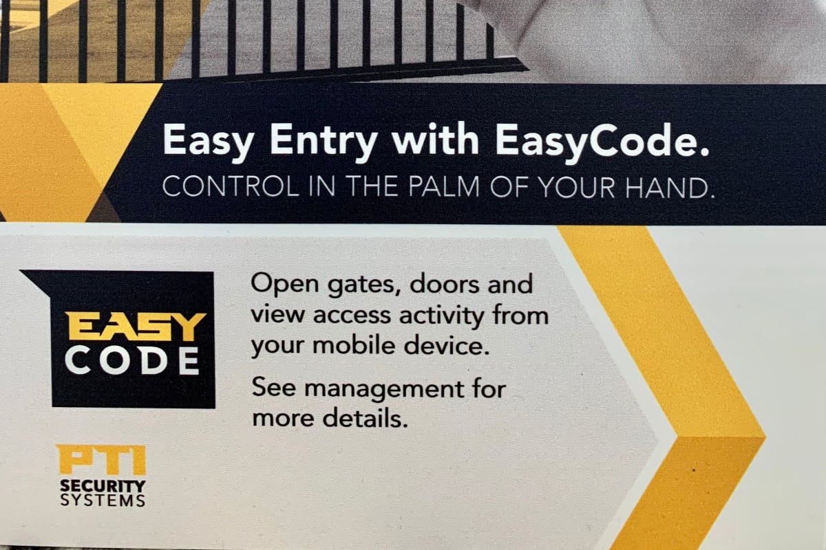 EasyCode at Storage Authority Monmouth Rd in Millstone Township, New Jersey
