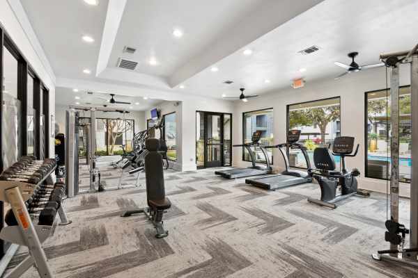 Fully equipped Fitness Center at Cayman, Universal City, Texas