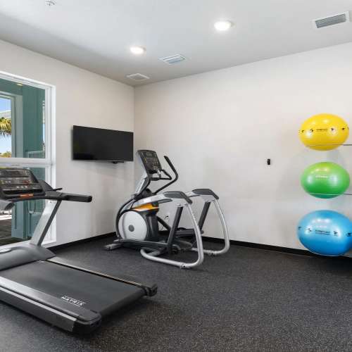 Fitness centre at Lemon Bay Apartments in Englewood, Florida