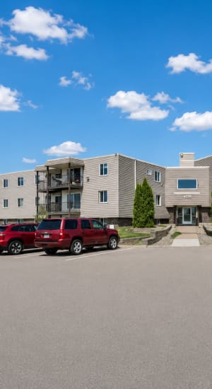 Community exterior view  at Shoreview Hills in Shoreview, Minnesota