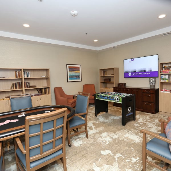 Activity room at Quail Park at Morrison Ranch in Gilbert, Arizona