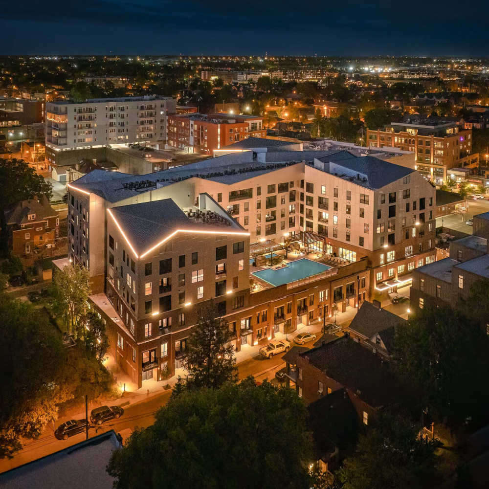 Ariel view at Green|House Short North in Columbus, Ohio