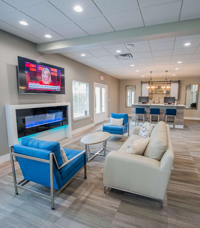 Elegant lounge at Council Place Apartments in Oklahoma City, Oklahoma