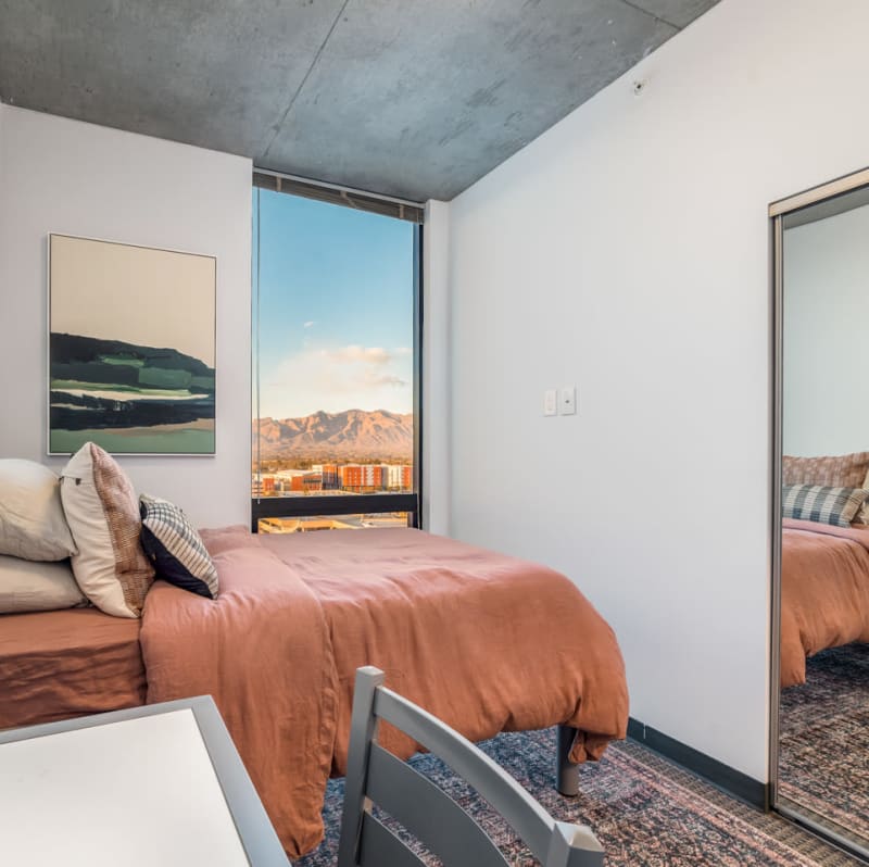 Master bedroom at The Pacific and Malibu in Tucson, Arizona