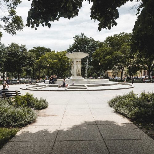 Fountain near Highbridge in Washington, District of Columbia