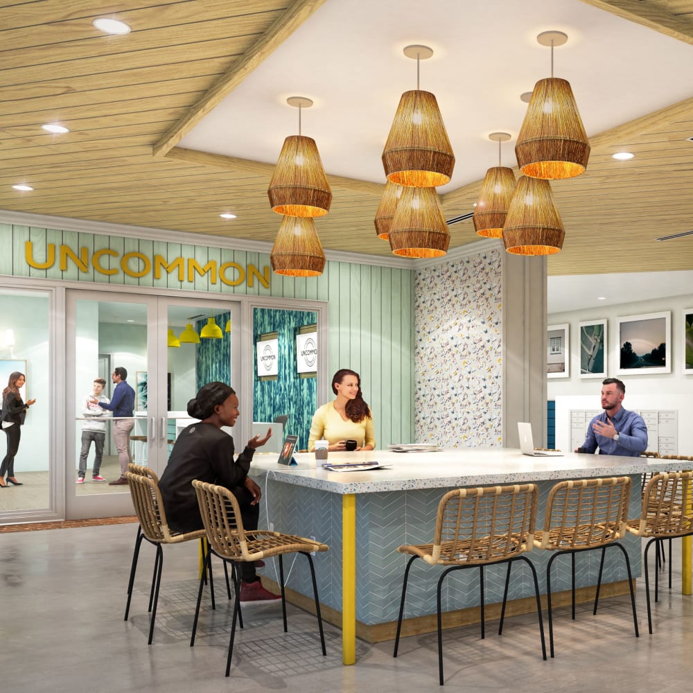 Lobby at UNCOMMON Wilmington in Wilmington, North Carolina