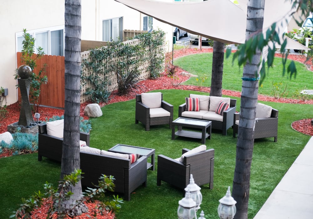 Amenity highlights at The Gardens at Park Balboa in Van Nuys