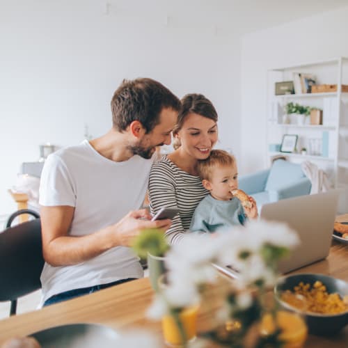 A happy family at Ben Moreell in Norfolk, Virginia