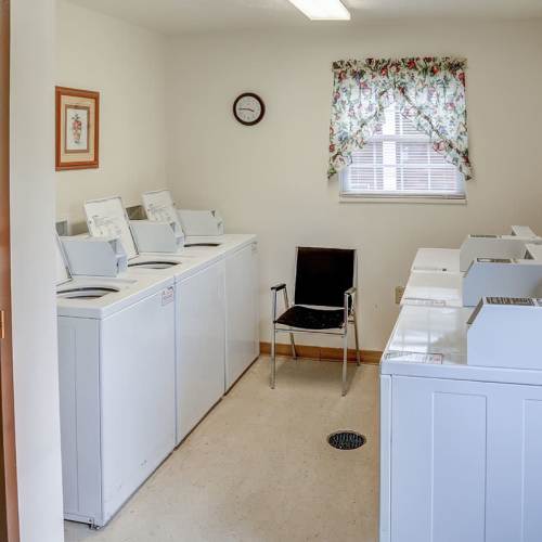 On-site laundry service at Frankfort Place in Frankfort, Ohio