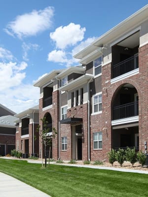 Exterior of the main entrance at Outlook Ridge in Pueblo, Colorado