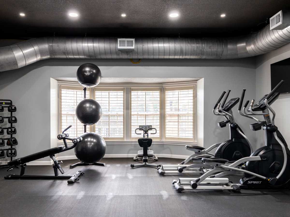 Gym at Georgetown Apartments in Merriam,Kansas
