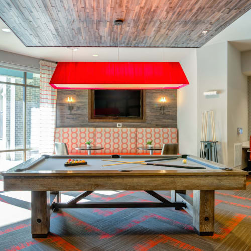 Pool table in the clubhouse at The Carillon in Nashville, Tennessee