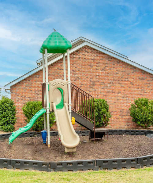 Children's playground with slides at Butler Crossing II in Kingstree, South Carolina