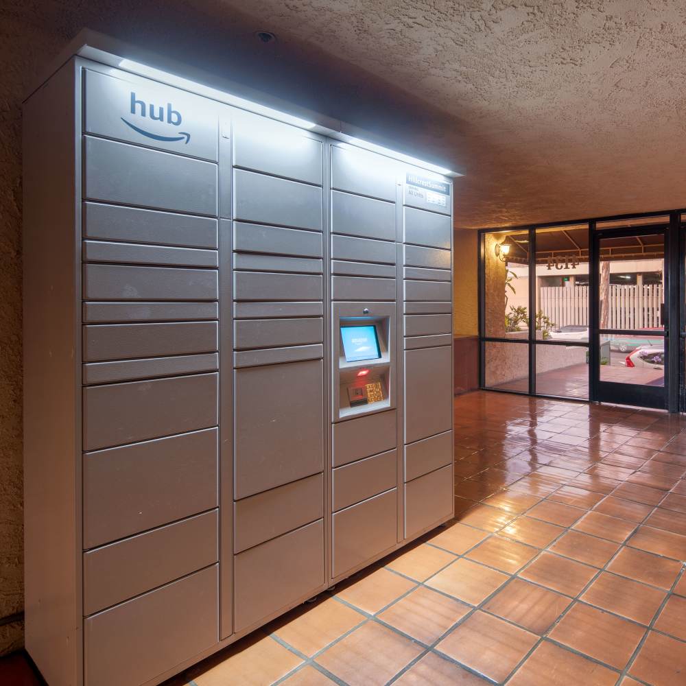Storage lockers at Hillcrest Summit in San Diego, California