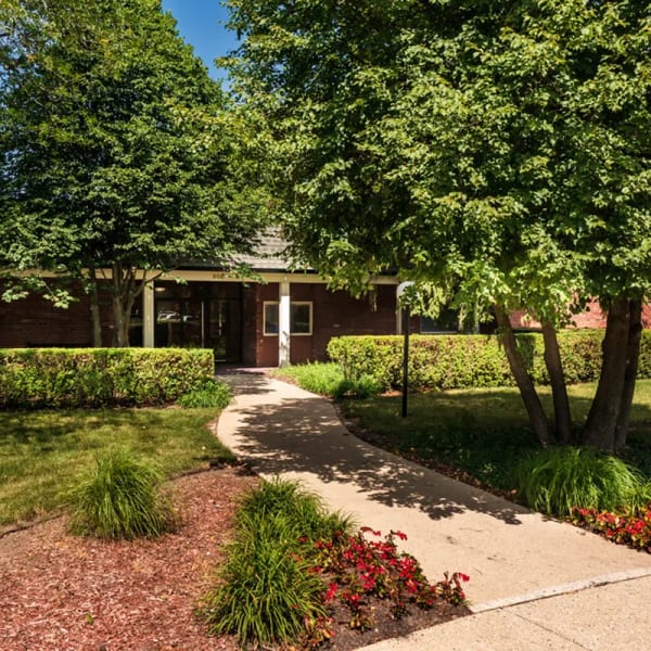 Community dog park at Terraces of Elk Grove in Elk Grove Village, Illinois