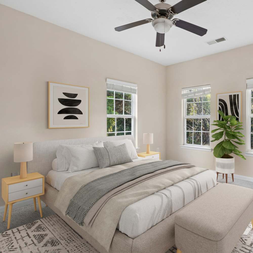 Bedroom at The Grove at Ben Hill apartments in Atlanta, GA