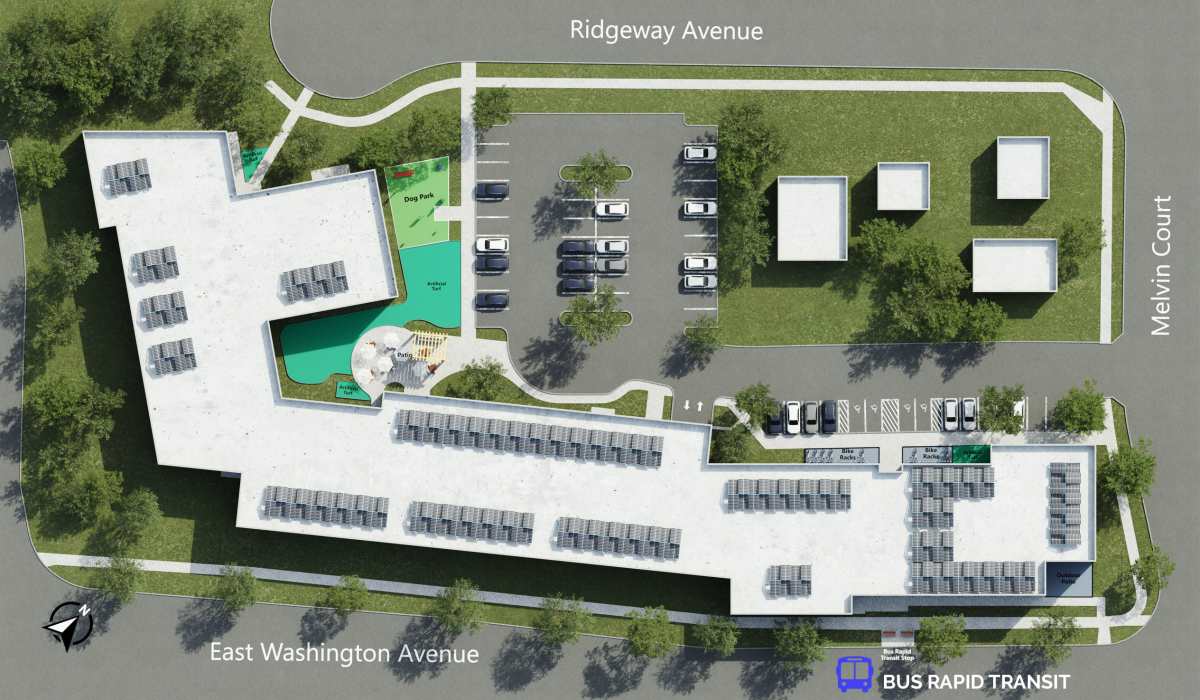 Community Site Plan at The Intersect in Madison, WI