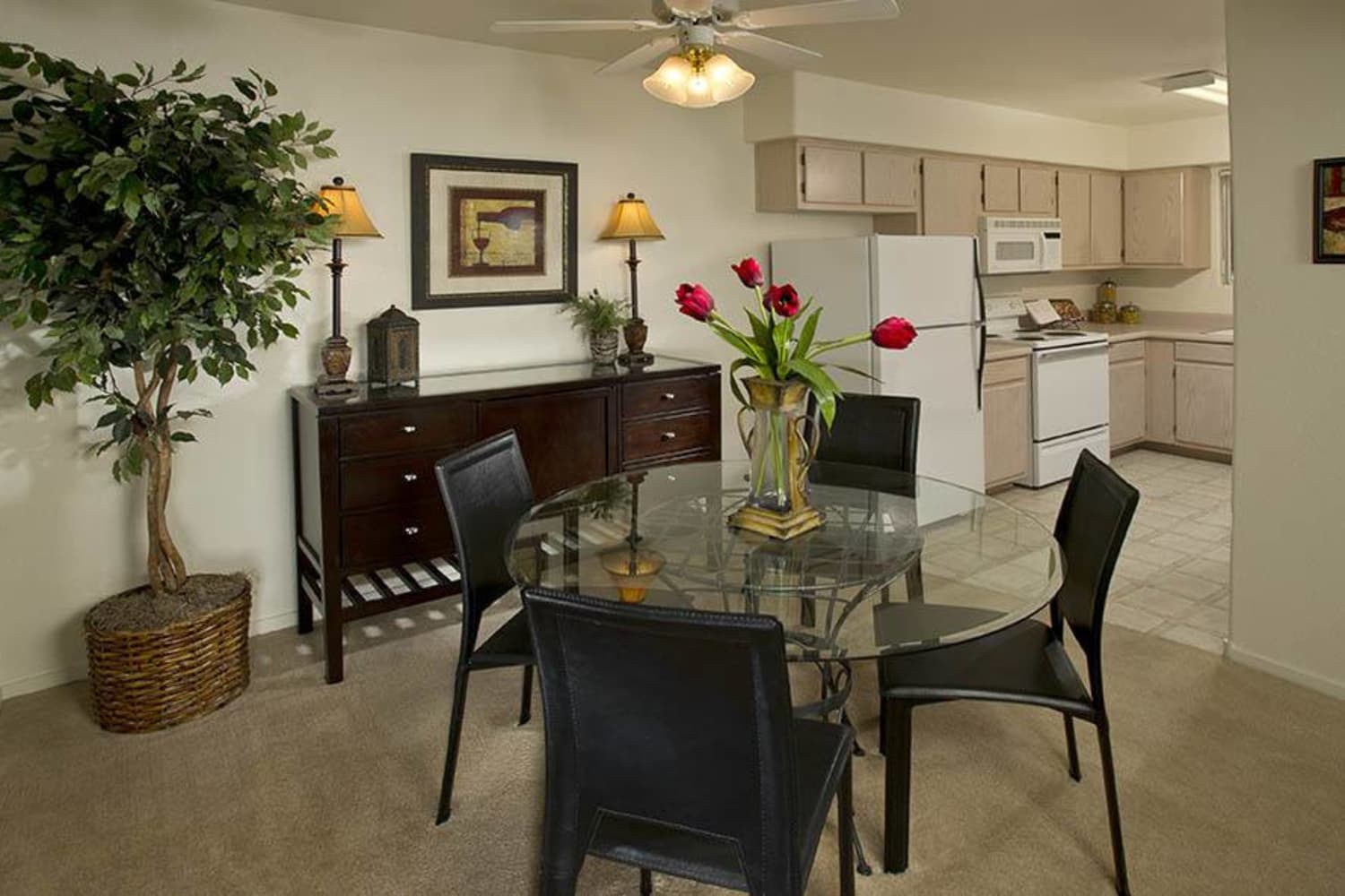 Dining room for entertaining at 3055 Las Vegas in Las Vegas, Nevada