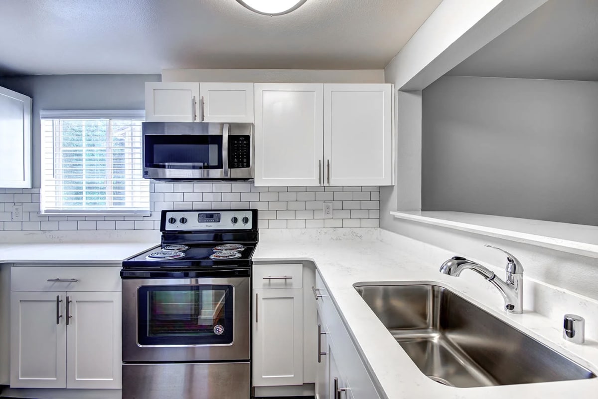 Rendering of kitchen at Heronfield in Kirkland, Washington