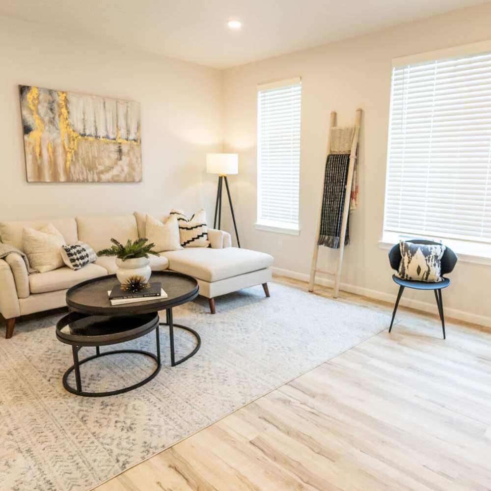 Spacious living room at 4315 S. Alder in Tacoma, Washington