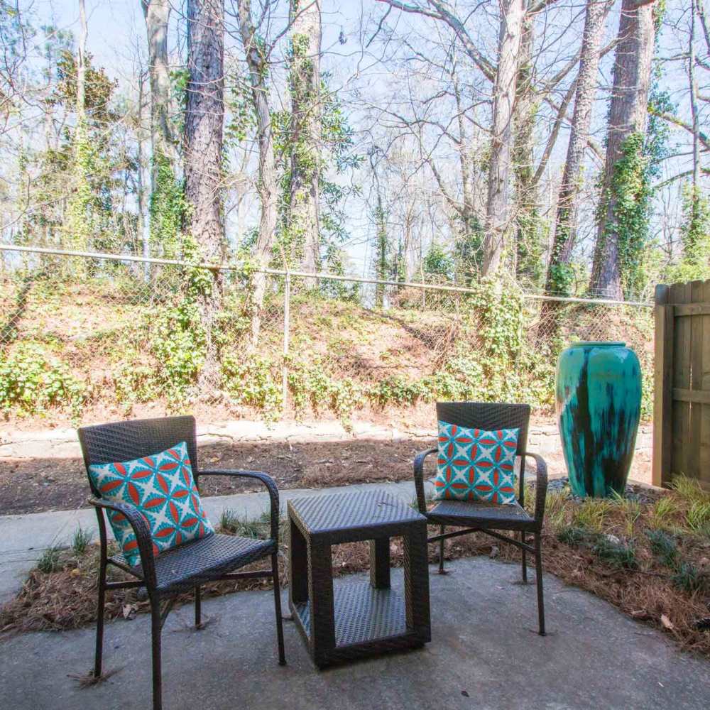 Patio at Avonlea Westside in Atlanta, Georgia