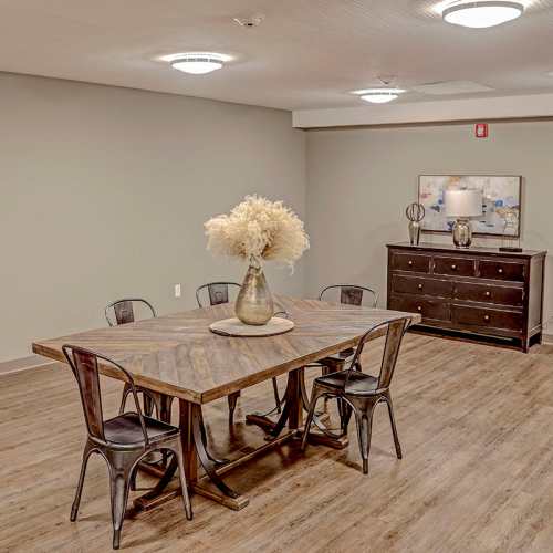 Community dining at Fayette Landing in Washington Court House, Ohio